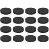 QUARKZMAN 16 Pezzi Supporti Isolanti Per Altoparlanti Monofacciali, 30mmx5mm Base Antiscivolo In Schiuma Assorbente Per Supporti Amplificatori Per Altoparlanti HiFi Sistema, Nero
