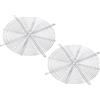 PATIKIL 300mm Ventola Dito Griglia, 2pz Metallo Griglia Protezione Protezione con Vite per Ventola Copertura Protettiva Fai-da-Te, Argento