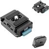 Fotopro RZ-3 Supporto per fotocamera a sgancio rapido, kit di installazione rapida con vite da 1/4, adattatore per DSLR/mirrorless stabilizzatore treppiede per fotocamera portatile Gimbal monopiede