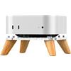 AODUKE Base per treppiede per Mac Mini M4/M4Pro, in legno, supporto verticale per macmini 2024, con fori di ventilazione nella parte inferiore per una migliore dissipazione del calore, AJM4-4