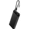 Neoseek Power Bank da 45 W, ultra sottile, 20.000 mAh, ricarica rapida con cavo USB-C integrato, batteria esterna per cellulare, compatibile con iPhone 17/16 Pro Max, Galaxy S25/S24, iPad, laptop e