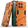 ESTH® Custodia per Xiaomi 14 con Supporto [Compatibile con Supporto Magnetico per Auto] Cover Paraurti PC + TPU, Arancia