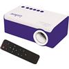 Lexibook, Mini videoproiettore HD, Home Cinema, altoparlante integrato, telecomando incluso, connettività HDMI/USB/AV/Micro SD, blu/bianco, PRJ150