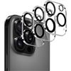 QULLOO Pellicola Fotocamera per iPhone 16 Pro/ 16 Pro Max, Durezza 9H Vetro Temperato Lente Protettiva, HD Chiaro Anti-Graffio Protezione Obiettivo Della - 3 Pezzi