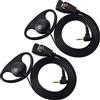 HYS Auricolare Talkabout a forma di D da 2,5 mm compatibile con Motorola TLKR T6 T7 T8 T9 T60 T61 T80 T81 T82 T92 H2O radio bidirezionale a 1 pin (confezione da 2)