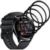 Quanen Electronic Schermo Pellicola Protettiva per Huawei Watch 3, [4 Pezzi] Anti Graffio, Senza Bolle, Copertura Completa 3D, Bordo Curvo, Flessibile HD PET Trasparente Pellicola Proteggi Schermo