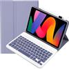 leleyo Custodia tastiera per Xiaomi Redmi Pad SE Cover tastiera wireless magnetica rimovibile per Xiaomi Redmi Pad SE (Viola