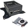 Digitalkey Raspberry Pi 5 Custodia Big con Supporti VESA e Active Cooler. Supporto per Shield PCIe M.2 NVMe SSD (Case Big)