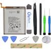OnlyTech Kit di riparazione batteria per Samsung Galaxy S20 Plus SM-G985 / G986-4500mAh - con 10 strumenti e adesivi