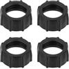 BOXOB 4 pezzi Dado di Serraggio, 17mm Giunto Sferico Adattatore Fisso Supporti per Testa Ricambio Anello a Vite per GPS DVR Videocamera Caricabatterie Wireless Supporti Telefono da Auto Accessori