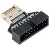 cablecc Type-E IDC Socket USB 3.1 Pannello frontale Header a USB 3.0 20Pin Header Extension Adapter