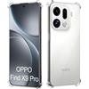 GIOPUEY Cover Compatibile con Oppo Find X9 PRO, TPU Ultrasottile HD Case, Protezione del Cuscino d'Aria - Trasparente