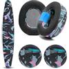 WC Mod Kit Nova Pro Wireless - Cuscinetti auricolari in gel, archetto in silicone e piastre laterali per Arctis Nova Pro Wireless, Pro Omni ed Elite di Wicked Cushions | 90's Black