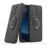 MaiJin Compatibile con Mate 20 Lite Cover, Custodia Armor Anello Cavalletto (Funziona con Il Supporto Magnetico per Auto) Case Paraurti per Huawei Mate 20 Lite (Nero)