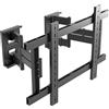 GUZHIKU Supporto TV Parete per 55-120 Pollici fino a 135 kg, Doppio Braccio Staffa TV Girevole Inclinazione Estensibile Movimento Completo Angolo Braccio Televisore Piastre Separate Max VESA 800x600