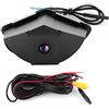 Qiilu Telecamera frontale per auto, CCD IP68 Telecamera per visione notturna 170 ° Monitor per parcheggio auto Telecamera frontale per veicolo Adatto per GLK GLC GLE GLA ML