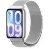 NicMool Cinturino per Xiaomi Redmi Watch 6 / Watch 5 / Watch 4, Uomini e Donne Acciaio Inossidabile Magnetico Metallo Braccialetto per Xiaomi Smart Band 10/9 / 8 Pro(Mi Band 10/9 / 8 Pro) - Argento