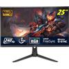 YEYIAN Monitor Piatto Gaming Advance 25 FHD | 1920 x 1080 | Pannello LED VA | Effetti RGB | View 178° | 3000:1 | 240 Hz | 16:9 | 16,7 milioni di colori | Risposta 1 ms | VESA | DisplayPort/HDMI
