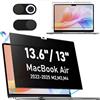 poidowis Filtro per la privacy magnetico per MacBook Air 13,6 pollici (2022-2024, M2, M3), schermo anti-spia rimovibile, protezione anti-luce blu, modelli A2681/A3113