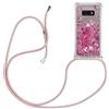 YAMCCCSE Custodia per Cellulare con Corda per Samsung Galaxy S10e Case, Liquido Sabbie Mobili Bumper TPU Cover con Collana Practical Stylish/Necklace Cordoncino Cordino Tracolla