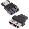 NFHK 2 pz/lotto SATA 7Pin Maschio a ESATA Femmina & Esterna ESATA a SATA Adattatore Extender per SSD Disk
