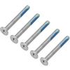 Gintai Kit Viti 5pcs per ASUS ROG Ally RC71L,Rog Ally X (2024) RC72 RC72LA Telaio del Computer Portatile Custodia di Base Fissaggio per Fondo del Computer (Argento) Screws