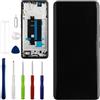 Vvsialeek Display OLED di ricambio compatibile con Redmi Note 13 Pro + LCD Touch Screen con funzione di impronte digitali Toolkit