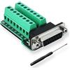 BRIEFCEC DB15 - Adattatore seriale RS232 a 15 poli a 15 pin con cuscinetto isolante, 1 presa