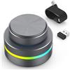 BRIMFORD Tastiera programmabile con pannello macro - 3 modalità di connessione (BT/2.4G/USB-C) - Ideale per gaming, Photoshop e streaming - Doppia ruota personalizzabile con retroilluminazione