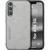 Kepuch Silklike Cover per Samsung Galaxy A16 5G - Custodia Case Piastra Metallica Incorporata - Grigio