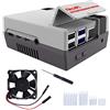 DVOZVO MakerFun Custodia Nes4Pi per Raspberry Pi 4 B, Ventola di Raffreddamento per Raspberry Pi 4B