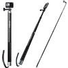 REYGEAK Selfie stick ultra lunga da 2,7 m per GoPro Hero 11 Hero 10/9/8/7, Insta 360, One R, One X, DJI Osmo Action, bastone telescopico in fibra di Carbonio leggero monopiede