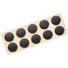PATIKIL Rotondo Mouse Piedi Pattini Imbottiture 0.7mm per Gioco Mouse Piedi Sostituzione Nero 10pz