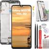 YHX-OU 6.6'' Nero+Telaio Schermo LCD per Samsung Galaxy M33 5G SM-M336B SM-M336BU LCD Display Touch Screen Digitizer Ricambio Assembly con Strumento di Installazione