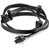 ZAHARA Cavo Lettore 6 Pin a 4X SATA per C orsair hx1200 RM1000X RM850X RM650x RM550x RM750X
