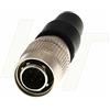HangTon Connettore circolare a 4 poli HR10A-7P-4P per dispositivi audio Zoom F8 Sony F55 (4 poli, maschio)