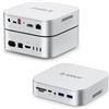 ORICO MiniRaid - Docking station 10 in 1 con alloggiamento SSD M.2 a doppio slot, supporta SSD M.2 NGFF e NVME da 2280 mm, 3 modalità array PM/RAID0/RAID1, copia offline, senza attrezzi, 10 Gbps