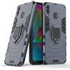 MaiJin LuluMain Compatibile con Galaxy M20 Cover, Custodia Armor Anello Cavalletto (Funziona con Il Supporto Magnetico per Auto) Case Paraurti per Samsung Galaxy M20 (Blu Navy)