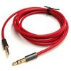 KetDirect - nero rosso 0,5 m/0,9 m/1,4 m/1,8 m/2,7 m placcato oro da 3,5 mm maschio a 2,5 mm maschio cavo audio per auto ausiliario per cuffie cavo di collegamento per Apple, Android, smartphone, tablet e lettore MP3