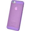 doupi UltraSlim Custodia per iPhone 5 5S SE, Satinato fine Piuma Facile Mat Semi Trasparente Cover, Purple