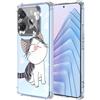 YUXING Trasparente Cover per Xiaomi Redmi Note 14 4G(164) - Custodia Protettiva Sottile in TPU Morbido Antiurto con Carino Motivo Disegno Cool (Cat)