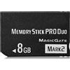 MODJUEGO Memory Stick Pro Duo - Chiavetta di memoria per fotocamera, SLR, PSP (8, GB)