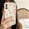 QIODAYI Compatible con Huawei Nova 5T/Honor 20, Custodia Morbida Silicone con Motivi Rose Tulipani Schermo Intero Cover