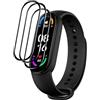 Vuciya [3 pezzi Schermo Pellicola protettiva per Xiaomi MI Smart Band 6，3D Curved Full Cover Protettiva Screen Protector，Anti-Bubble, Easy Installazione, Anti Scratch HD TPU Soft Film