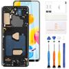 LADYSON INCELL - Schermo LCD per Samsung Galaxy S21 Plus 5G, ricambio SM-G996B SM-G996U SM-G996W SM-G996N SM-G9960 da 6,7 pollici, display LCD touch digitizer Assembly con strumenti (nero con cornice)