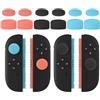GIOPUEY Copri Analogici Compatibile con Nintendo Switch 2, 6 Pezzi Silicone Joystick Thumb Stick Grips cap Cover Case Custodia Protettiva, Morbida e Antiscivolo - Black/Red/Blue