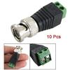 BW 10 connettori coassiali CAT5 per telecamera CCTV BNC maschio video balun