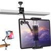 woleyi Supporto Tablet Cucina Scrivania [Adatto per Tavolo e Mobile] Supporto Tablet Banco con Braccio Metallico Regolabile per iPad Pro 12.9 Air Mini, Galaxy Tab Ultra, Switch, 6-14.6