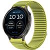 GIOPUEY Cinturini Compatibile con Garmin D2 Air X15, Nylon Traspirante Sport Loop Cinturino in Morbido Nylon Intrecciato Strap Band - Green