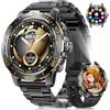 LIGE Orologio Smartwatch Uomo, 800mAh 1.43 AMOLED Smart Watch con 24/7 Frequenza Cardiaca, SpO2, Durata del Sonno, Impermeabile IP68, 200+ Sports Fitness Tracker Orologio per Android iOS Nero